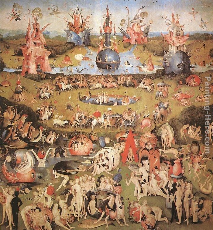 Hieronymus Bosch Garden of Earthly Delights, central panel of the triptych